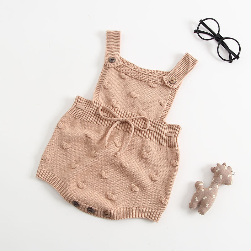 knitted baby rompers