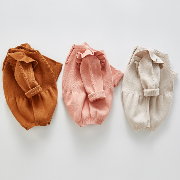 baby girl flutter romper