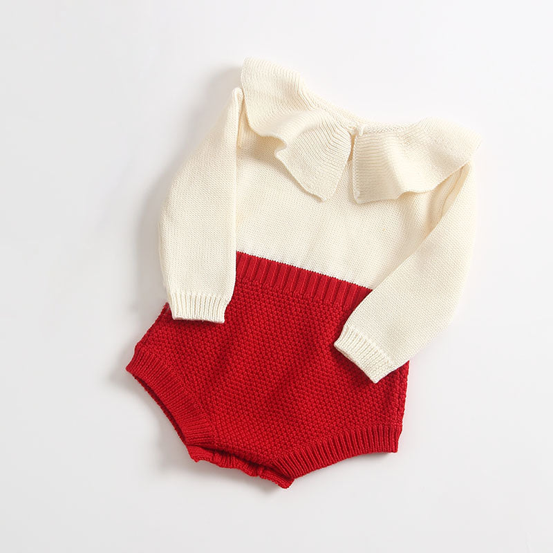long sleeved baby girl romper