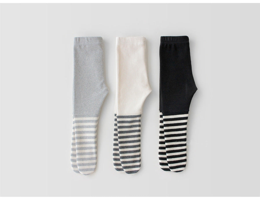baby stripe leggings