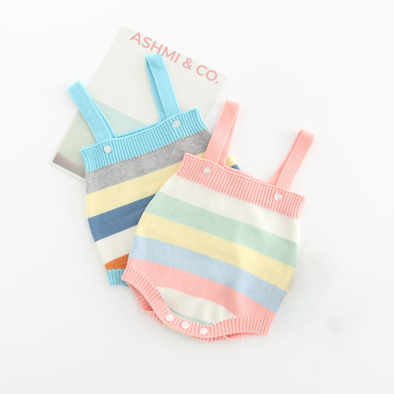 Luna Rainbow Romper - Clothing - Ashmi & Co.
